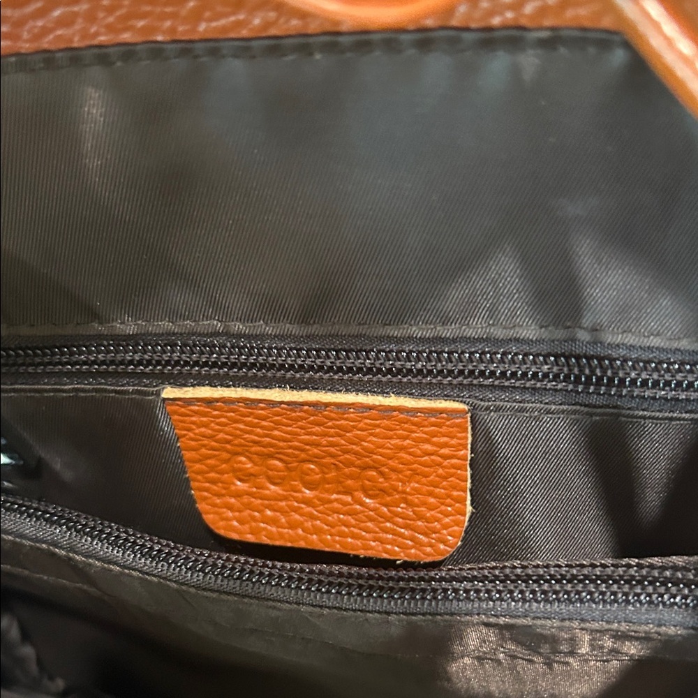 Coolcy - Elegant Brown Leather Backpack NWOT.    CG - Picture 8 of 10